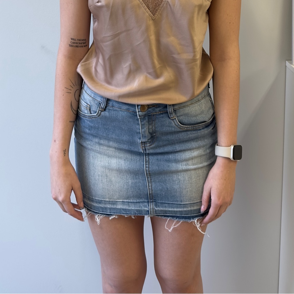 Dollhouse Jean Skirt